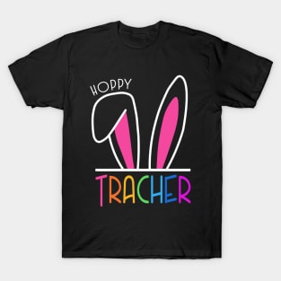 Hoppy Teacher | One Hoppy teacher | Easter Teacher | Happy Teacher T-Shirt